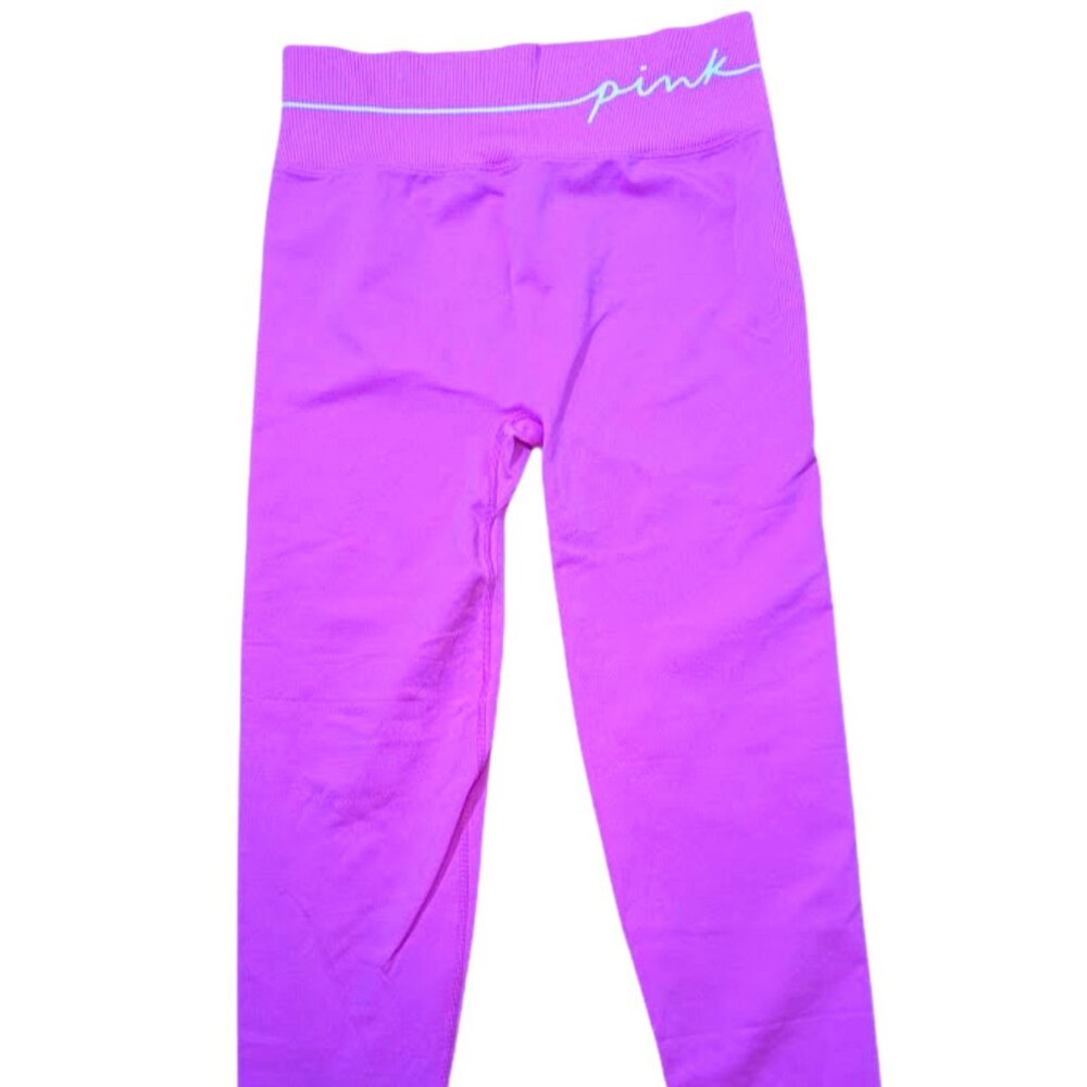 Victoria's Secret PINK ACTIVE High Waist Fuchsia Legging Waistband Pocket Size L